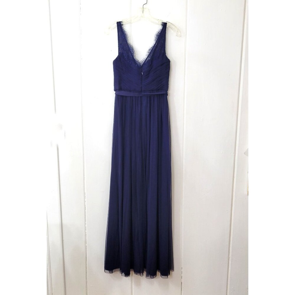 Hitherto Navy Blue Lace Gown - Picture 9 of 9